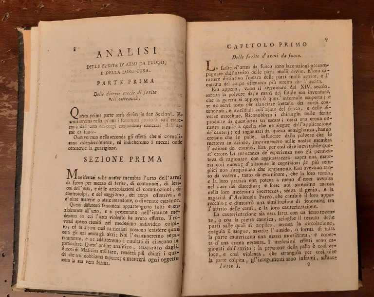 Analisi delle ferite d'armi da fuoco, e della loro cura …