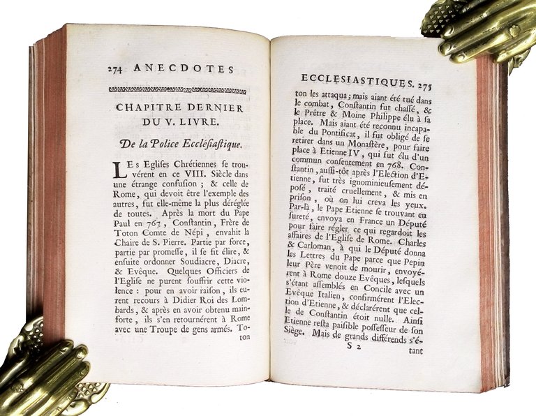 Anecdotes ecclésiastiques, contenant la police et la discipline de l'église …