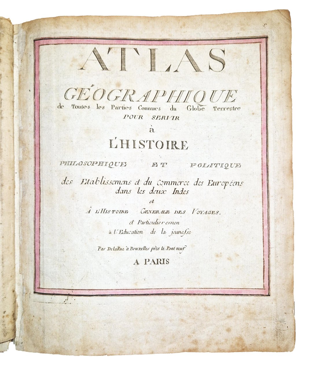 Atlas de toutes les parties connues du globe terrestre, dresse … | Immagine principale