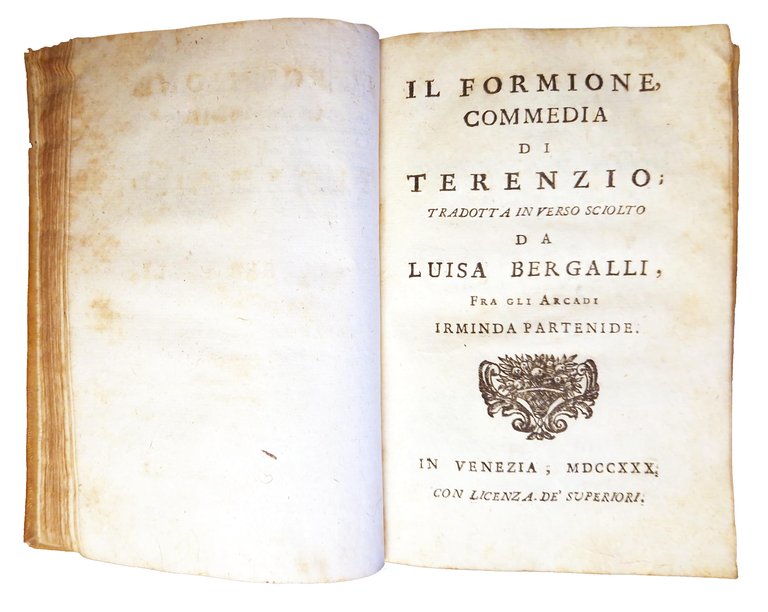 Commedie di Terenzio. [1.]: I due fratelli, commedia di Terenzio; …