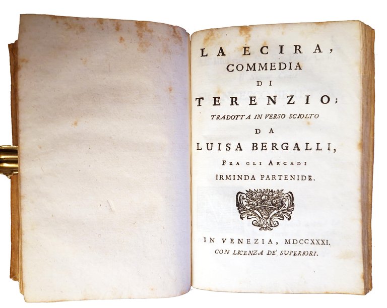 Commedie di Terenzio. [1.]: I due fratelli, commedia di Terenzio; …