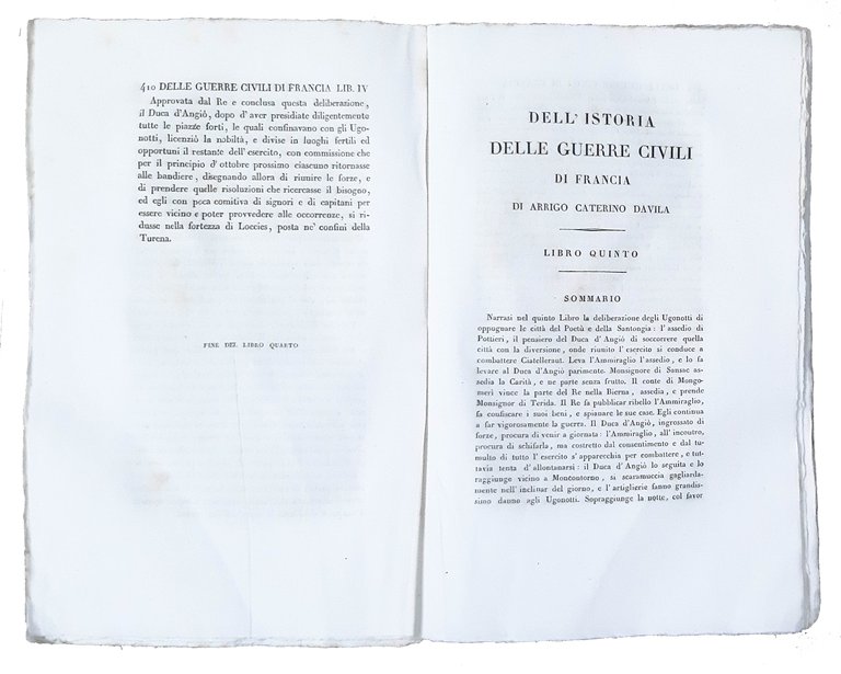 Dell'istoria delle guerre civili di Francia di Arrigo Caterino Davila. …