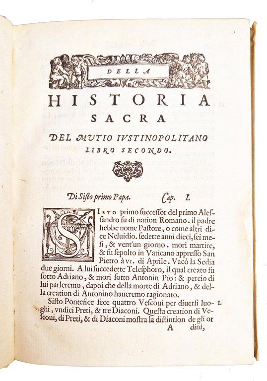 Della historia sacra del Mutio Iustinopolitano. Libro secondo: nel quale …