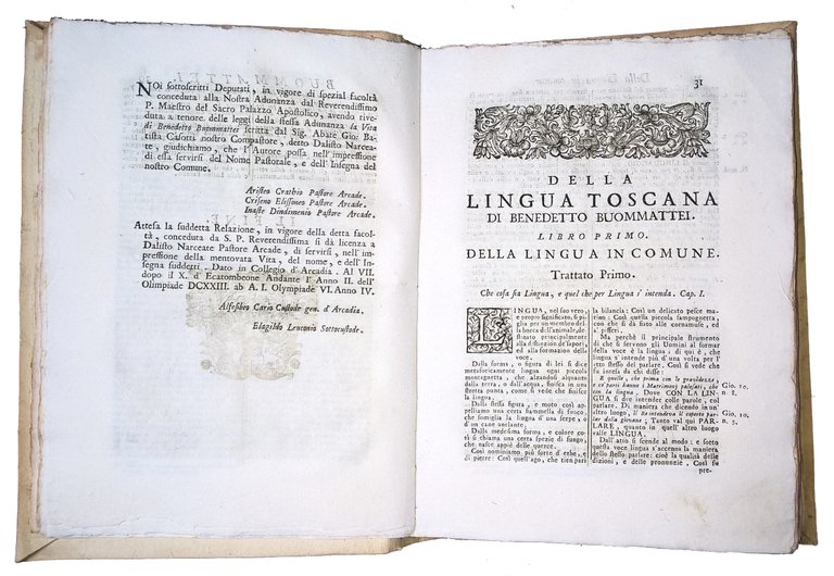 Della lingua toscana di Benedetto Buommattei pubblico lettore d'essa nello …