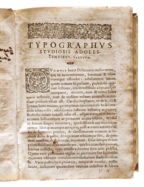 Dictionarium historicum, geographicum, poeticum. Authore Carolo Stephano. Gentium, hominum, deorum, … | Immagine Gallery 4