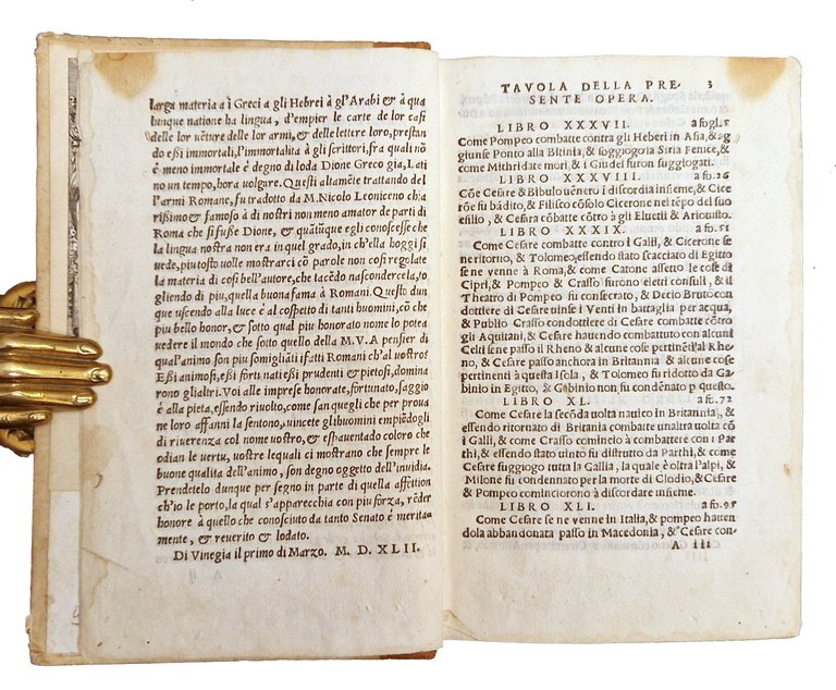 Dione. Delle guerre de Romani. Tradotto da M. Nicolo Leoniceno … | Immagine Gallery 5