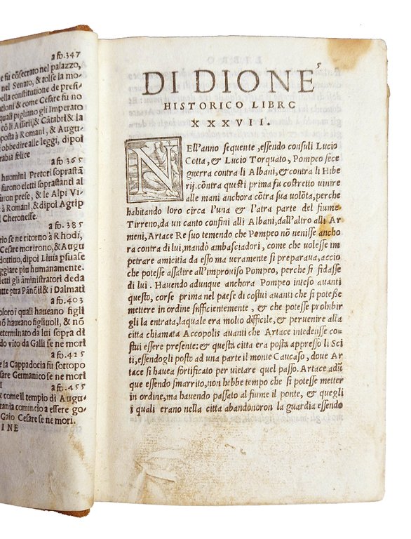 Dione. Delle guerre de Romani. Tradotto da M. Nicolo Leoniceno … | Immagine Gallery 6