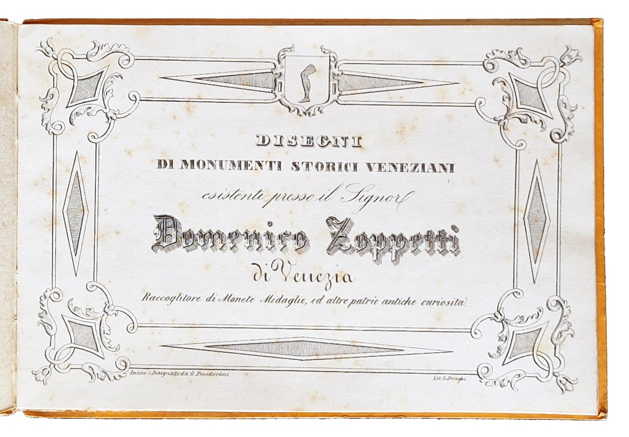 Disegni di monumenti storici veneziani esistenti presso il Signor Domenico … | Immagine principale