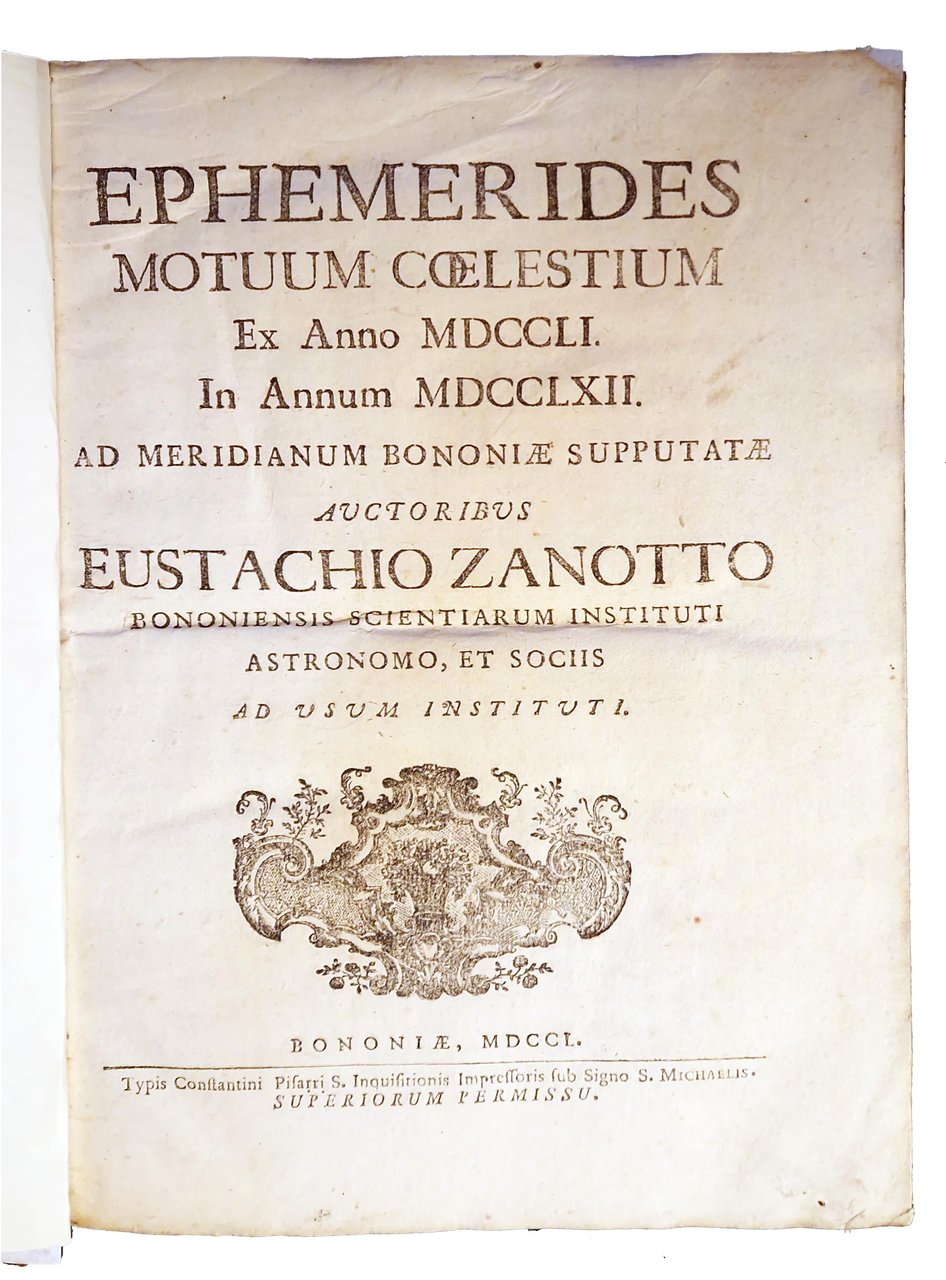 Ephemerides motuum coelestium, ex anno MDCCLI in annum MDCCLXII ad …