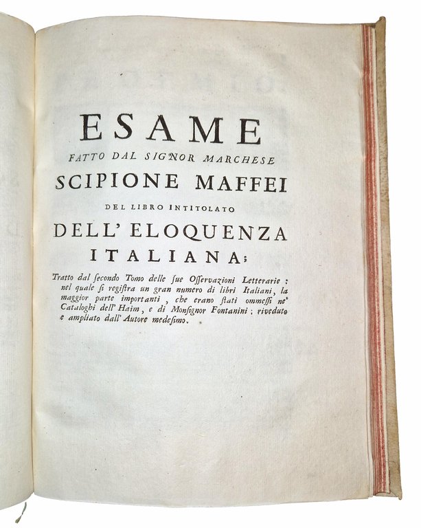 Esami di varj autori sopra il libro intitolato L'eloquenza italiana … | Immagine Gallery 5