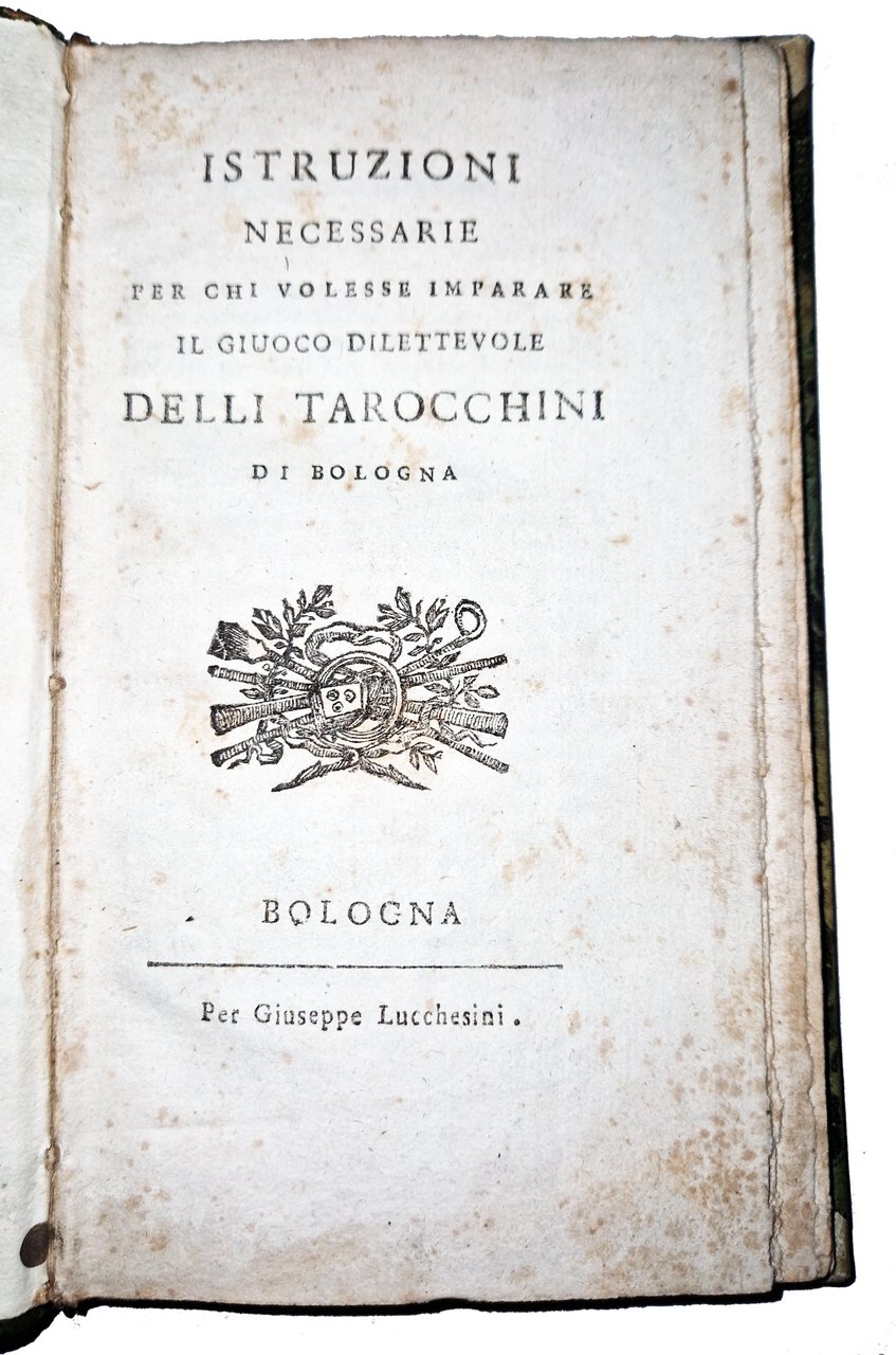 Istruzioni necessarie per chi volesse imparare il giuoco dilettevole delli … | Immagine principale