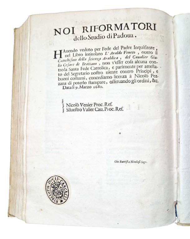 L'araldo veneto, overo universale armerista, mettodico di tutta la scienza … | Immagine Gallery 10