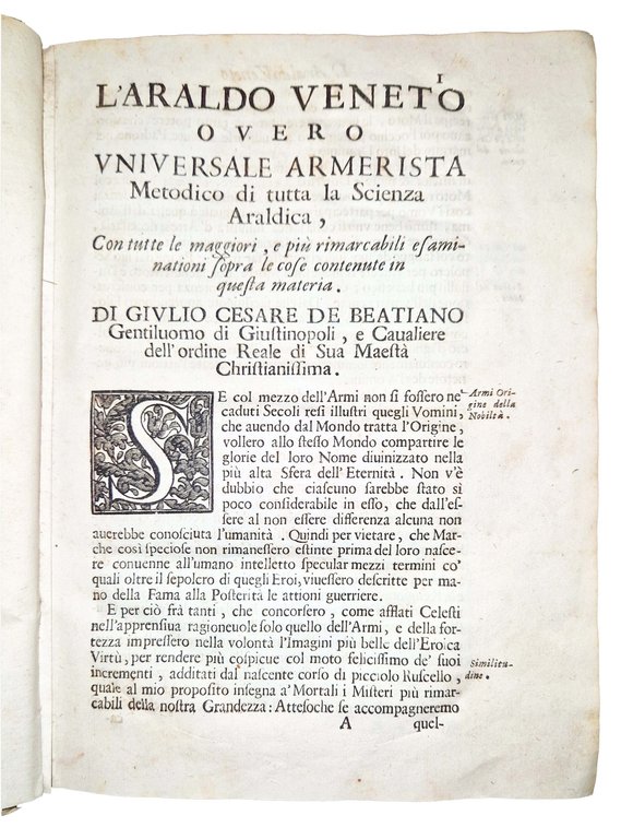 L'araldo veneto, overo universale armerista, mettodico di tutta la scienza … | Immagine Gallery 3