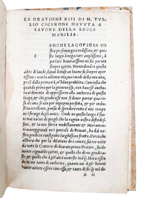 La oratione XIII. di M. Tullio Cicerone hauuta a fauore …