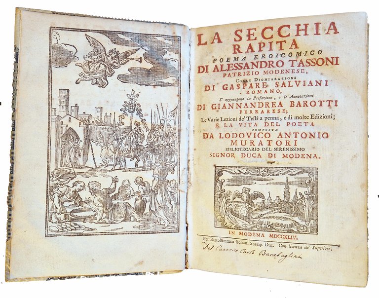 La secchia rapita poema eroicomico di Alessandro Tassoni patrizio modenese, … | Immagine Gallery 2