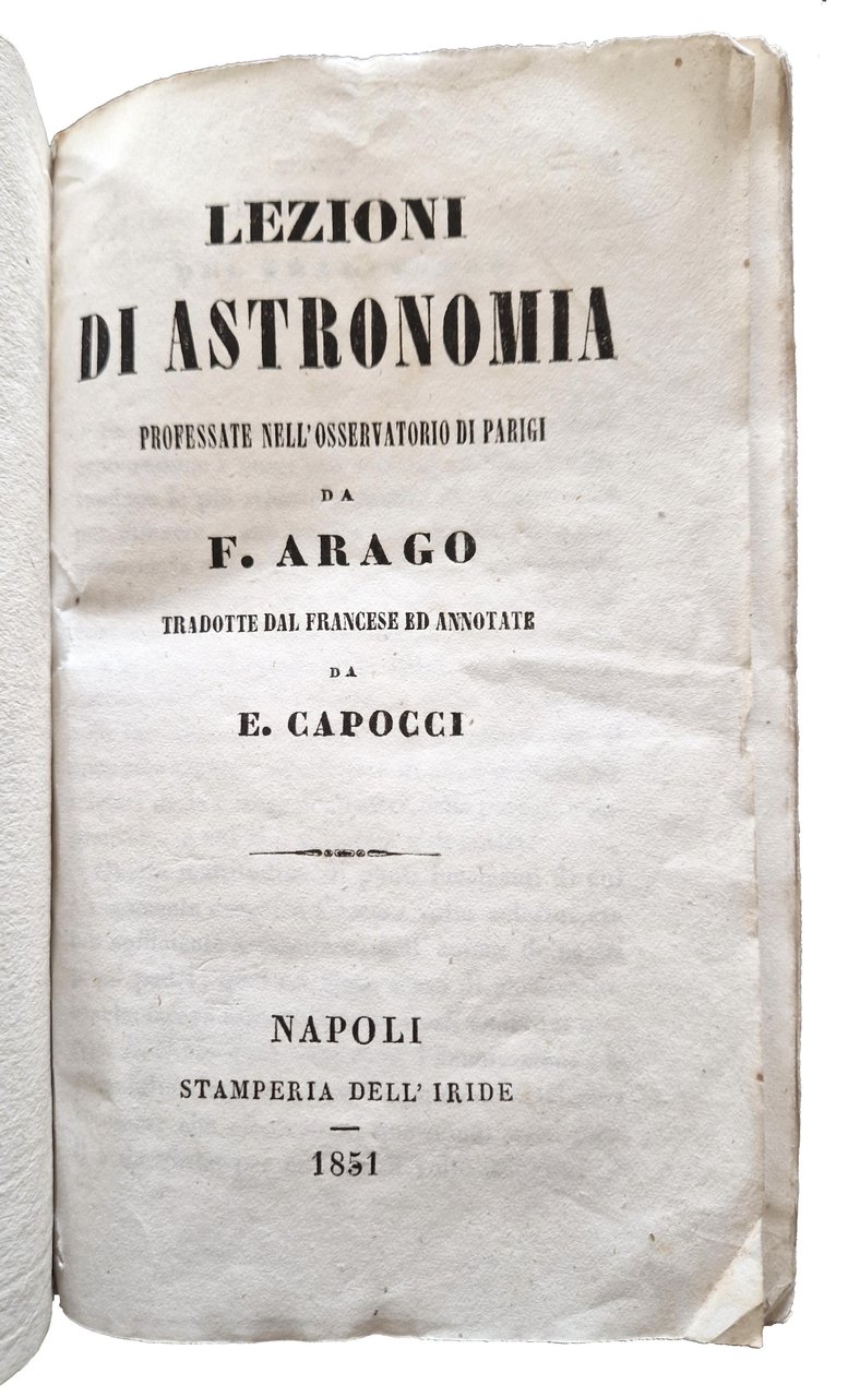 Lezioni di Astronomia professate nell'Osservatorio di Parigi da F. Arago … | Immagine principale