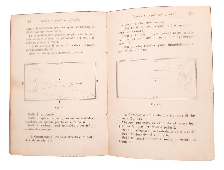 Manuale del biliardo. Con 79 incisioni.