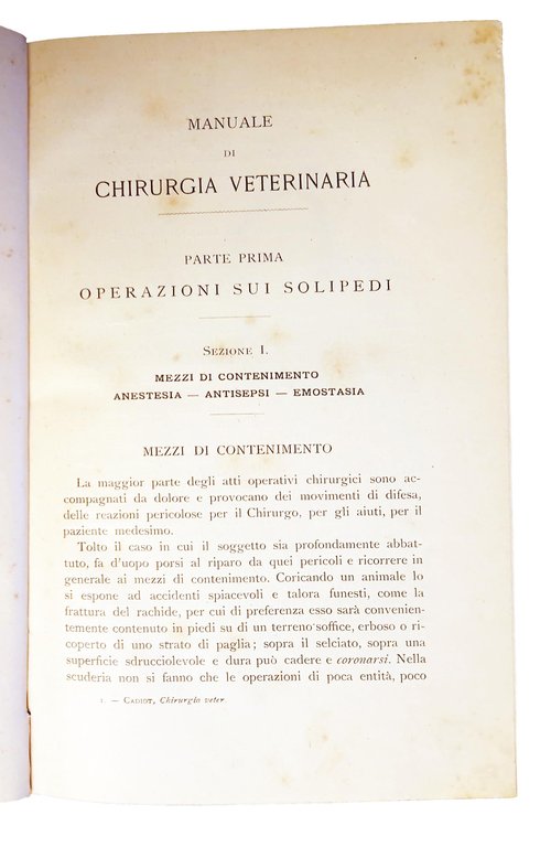 Manuale di chirurgia veterinaria. Traduzione italiana ed aggiunte del dott. …