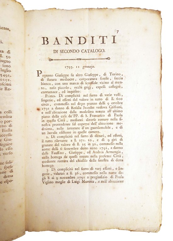 Nota de' banditi che il Senato di Piemonte ha fatto … | Immagine Gallery 3