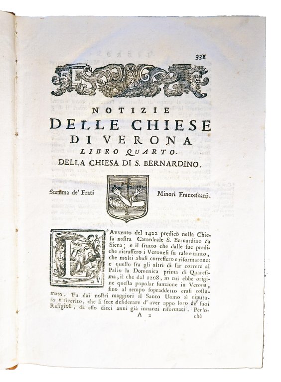 Notizie storiche delle chiese di Verona raccolte da Giambatista Biancolini …