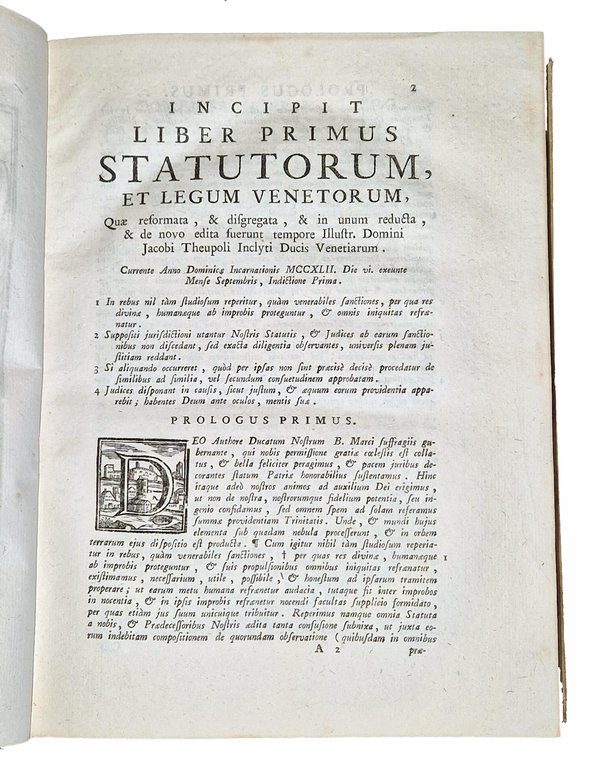Novissimum statutorum ac Venetarum legum volumen, duabus in partibus divisum, … | Immagine Gallery 6