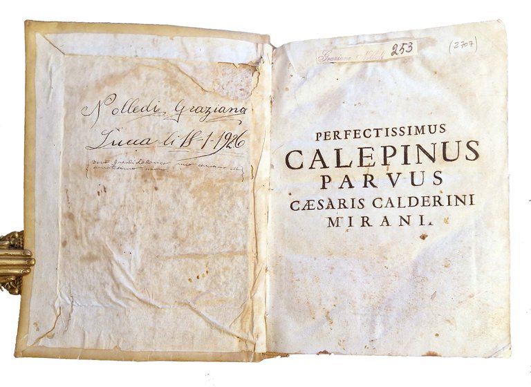 Perfectissimus Calepinus parvus, sive correctissimum dictionarium Caesaris Calderini Mirani, cui …