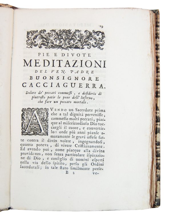 Pie e divote meditazioni del vener. Padre Buonsignore Cacciaguerra, patrizio …