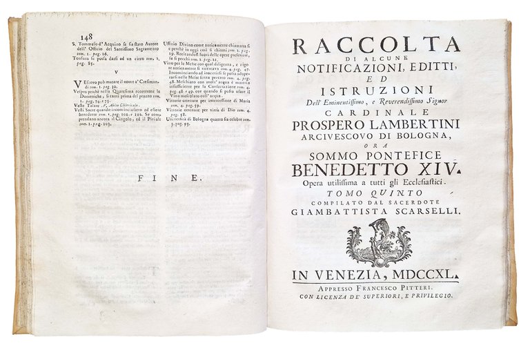Raccolta di alcune notificazioni, editti, ed istruzioni dell'eminentissimo, e reuerendissimo … | Immagine Gallery 13
