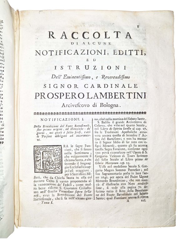 Raccolta di alcune notificazioni, editti, ed istruzioni dell'eminentissimo, e reuerendissimo … | Immagine Gallery 5