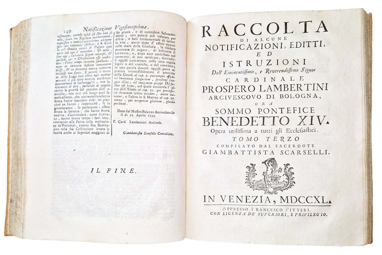 Raccolta di alcune notificazioni, editti, ed istruzioni dell'eminentissimo, e reuerendissimo … | Immagine Gallery 8