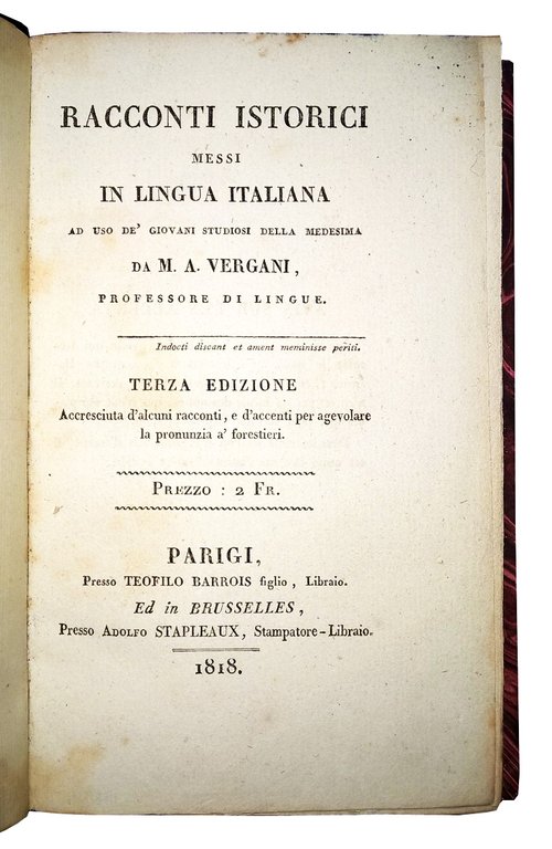 Racconti istorici messi in lingua italiana ad uso dei giovani …