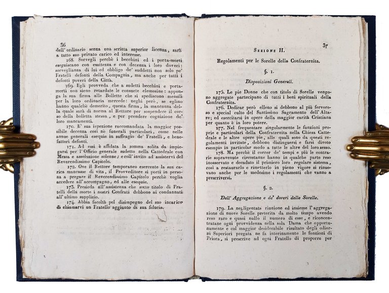 Regolamenti della venerabil Confraternita del SS.mo Sagramento nella chiesa cattedrale …