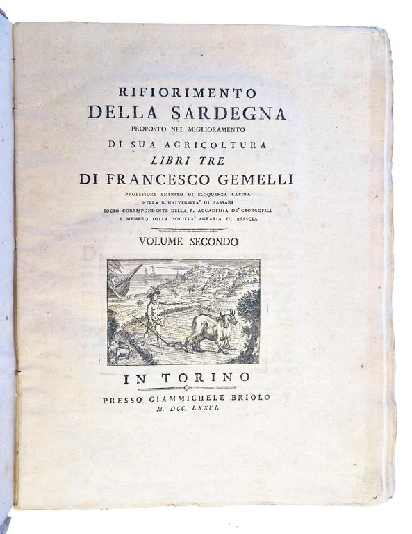 Rifiorimento della Sardegna proposto nel miglioramento di sua agricoltura libri … | Immagine Gallery 6