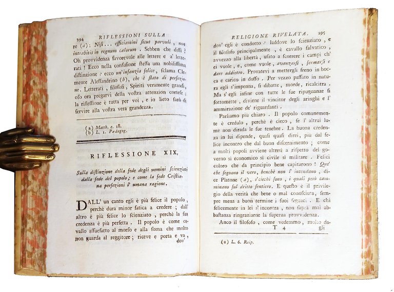 Riflessioni su la religione rivelata e particolarmente sul Cristianesimo.