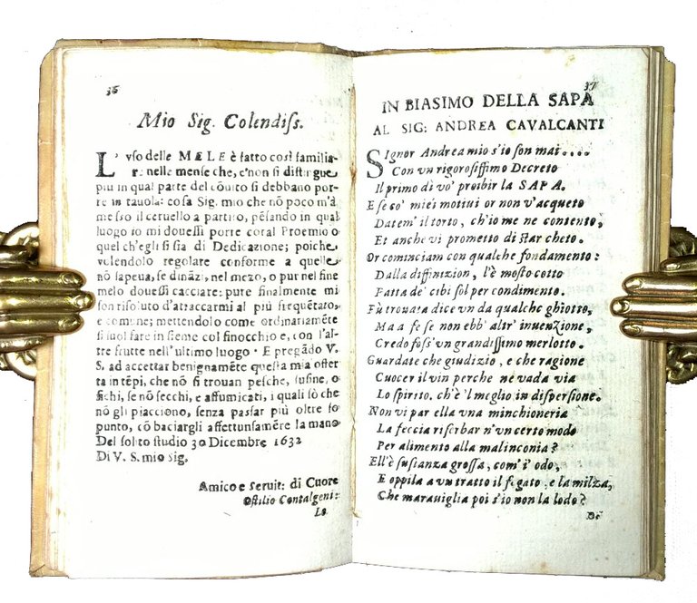 Rime piacevoli d'Ostilio Contalgeni accademico apatista. Al Altezza Serenissima di …