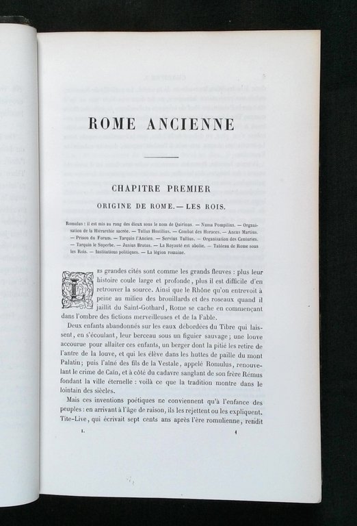 Rome depuis sa fondation jusqu'a la chute de l'empire.