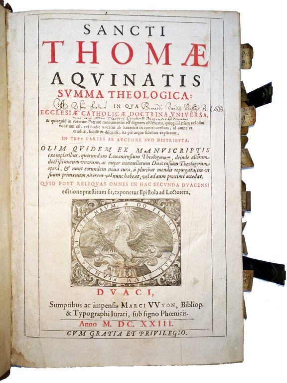 Sancti Thomae Aquinatis Summa theologica in qua Ecclesiae Catholicae doctrina …