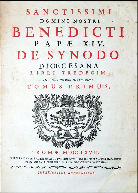 Sanctissimi domini nostri Benedicti papae XIV. De synodo dioecesana libri …