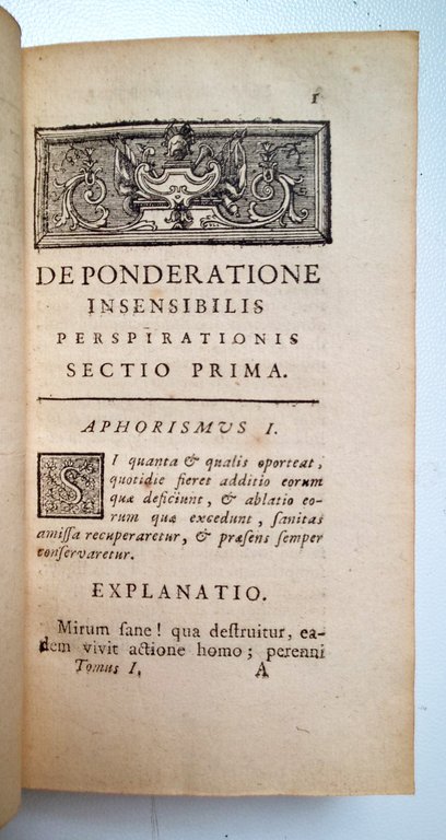 Sanctorii sanctorii, De statica medicina aphorismorum sectionibus septem distinctorum explanatio …