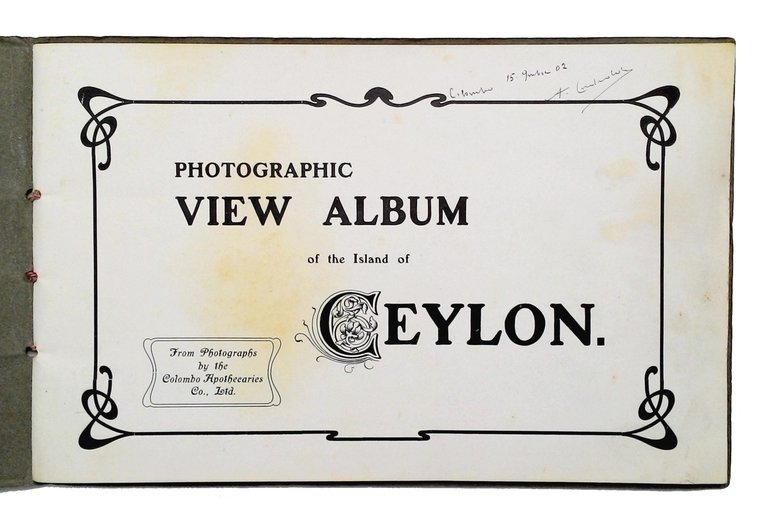 Souvenir Album Containing 24 Views of Ceylon Scenery. Photographic view …