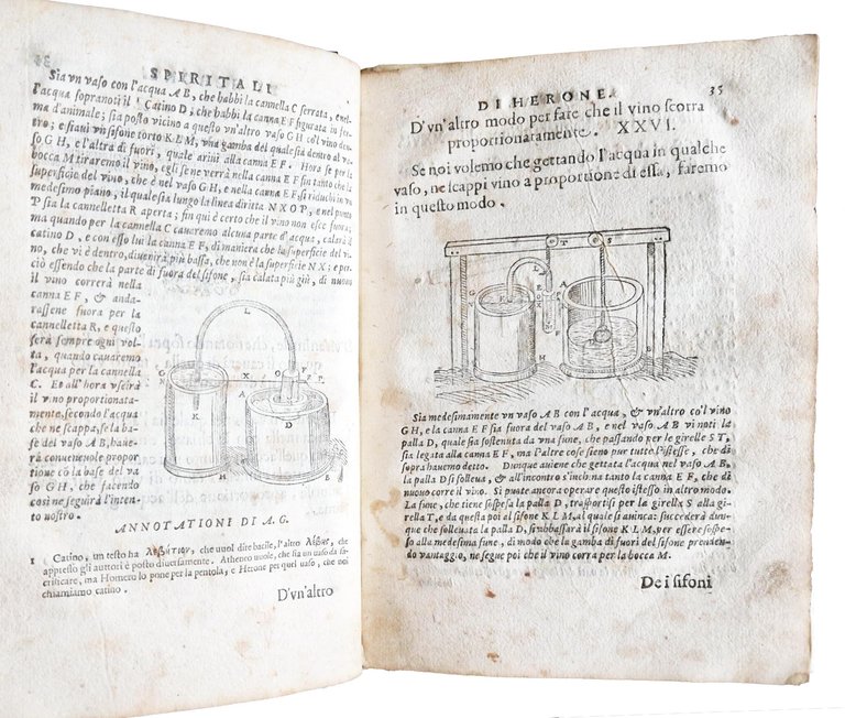 Spiritali di Herone Alessandrino ridotti in lingua volgare da Alessandro … | Immagine Gallery 10