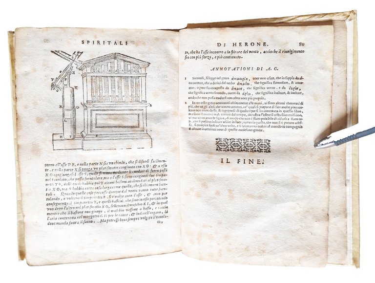 Spiritali di Herone Alessandrino ridotti in lingua volgare da Alessandro … | Immagine Gallery 14