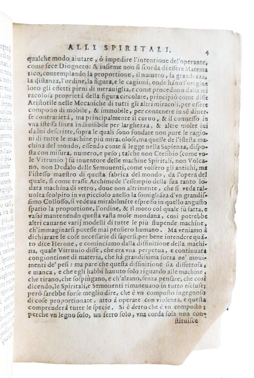 Spiritali di Herone Alessandrino ridotti in lingua volgare da Alessandro … | Immagine Gallery 5