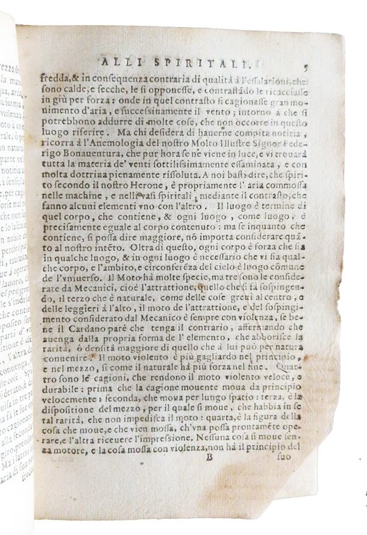 Spiritali di Herone Alessandrino ridotti in lingua volgare da Alessandro … | Immagine Gallery 6