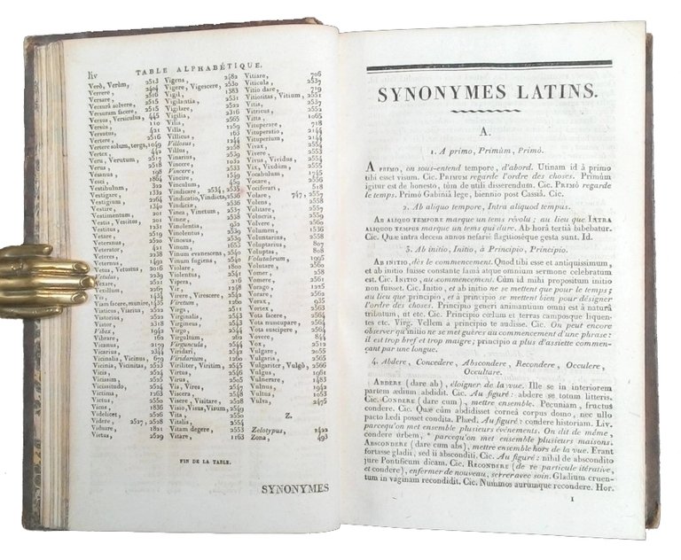 Synonymes latins, et leur differentes significations, avec des exemples tires …