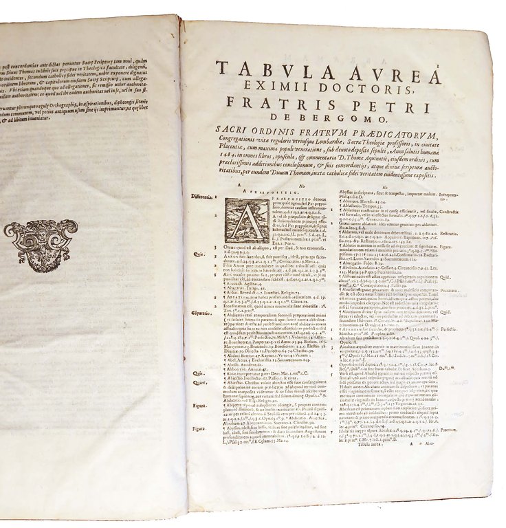 Tabula aurea magistri Petri de Bergomo, ordinis fratrum Prædicatorum, […] …