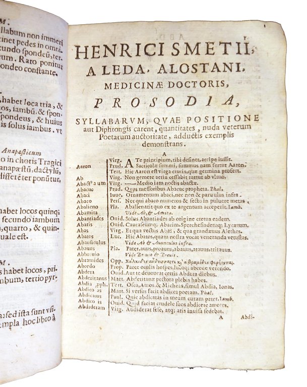 Thesaurus poeticus hoc est Prosodia Henrici Smetii, medicinae doct. Promptissima, …