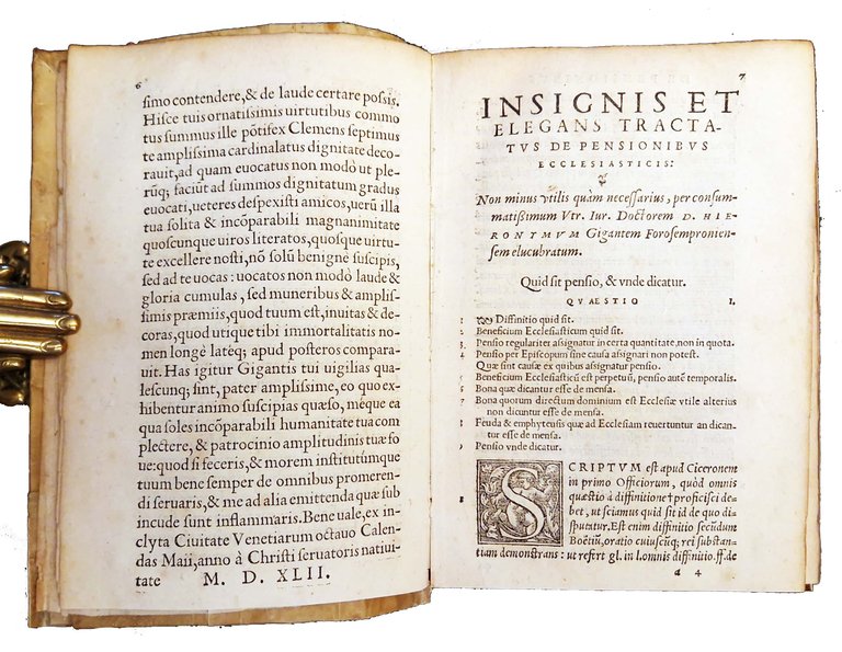 Tractatus de pensionibus ecclesiasticis, Hieronymo Gygante Forosemproniensi authore. Adiecta est …