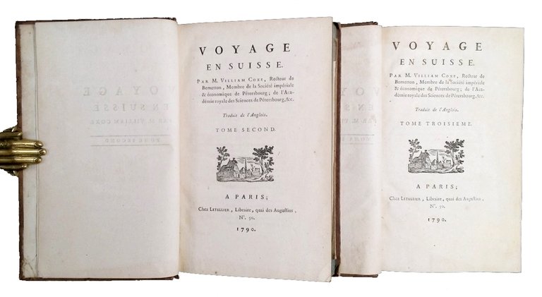 Voyage en Suisse. Traduit de l'anglois par M. Villiam Coxe, …