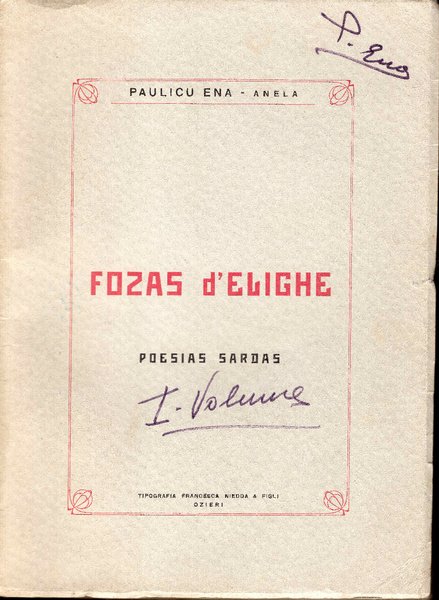 FORZAS D'ELIGHE POESIAS SARDAS